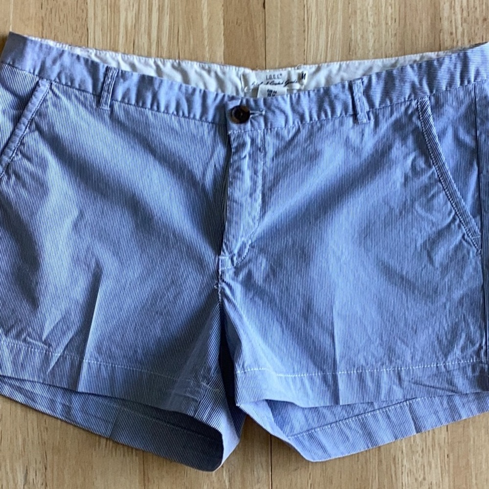 H & M cotton striped shorts, Size 14, washed, never worn.